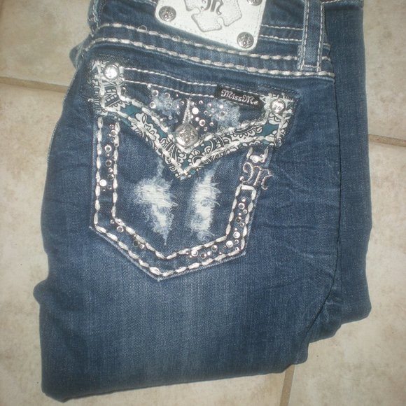 Miss Me Brand Jeans Buckle Size 27 Boot 
